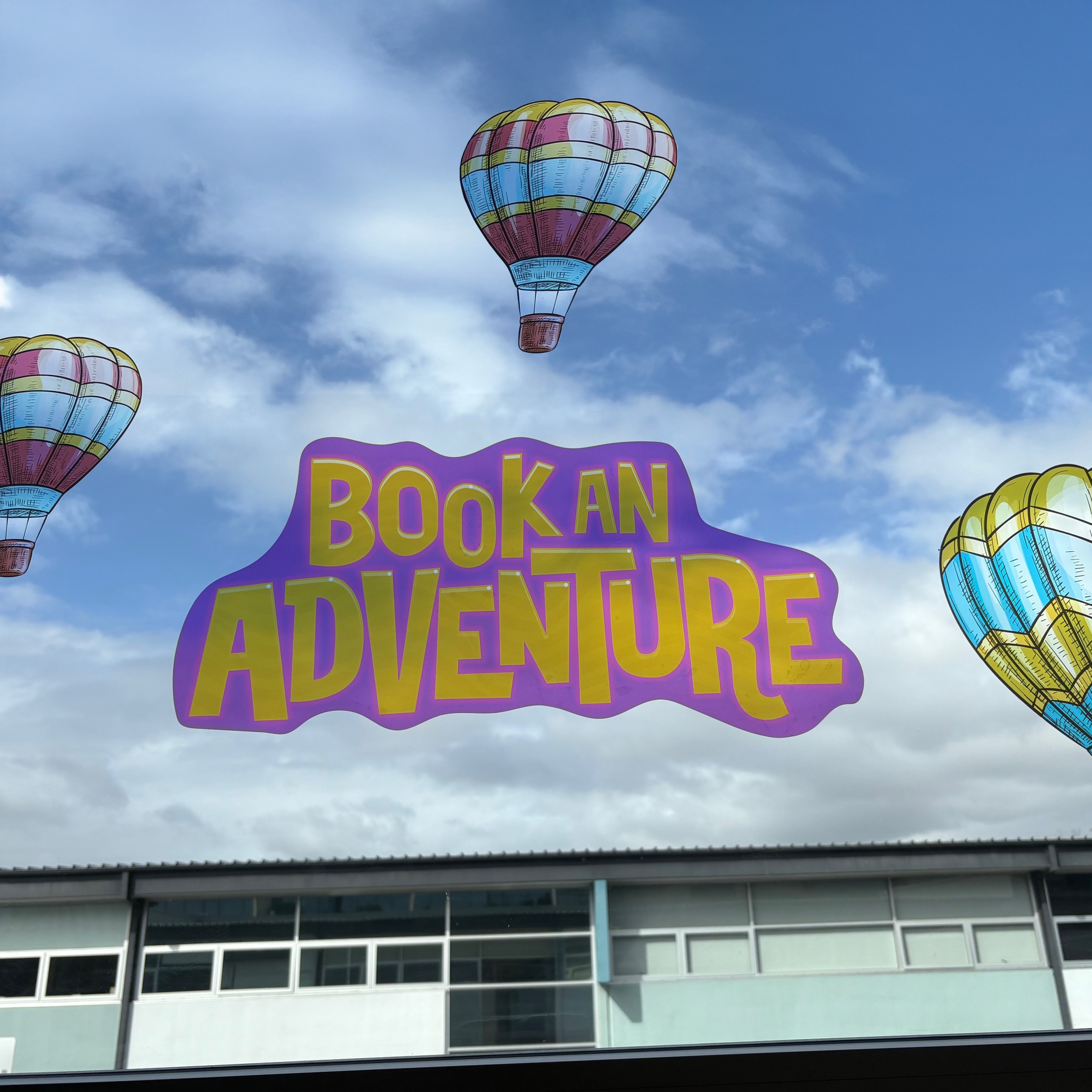 Book an Adventure Transparent Window Graphic (Title)