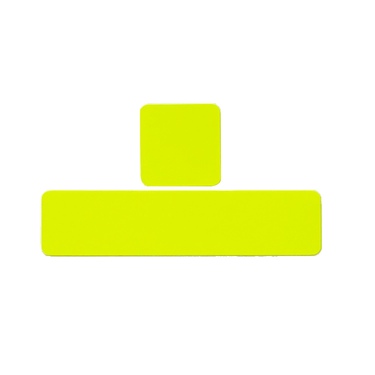 100 Fluoro Yellow Spine Labels