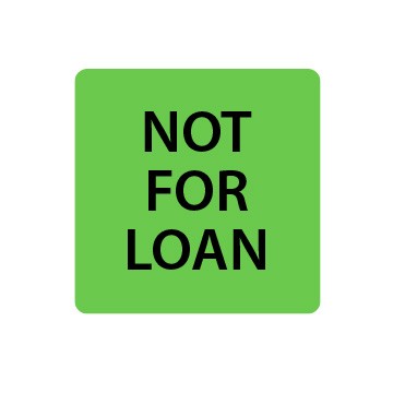 Fluoro Green Not for Loan Spine Labels