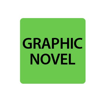 Fluoro Green Graphic Novel Spine Labels