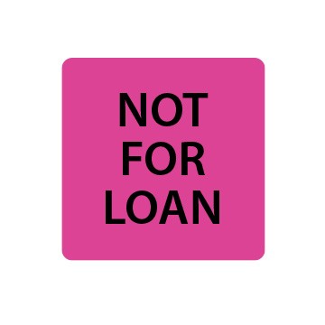 Fluoro Pink Not for Loan Spine Labels