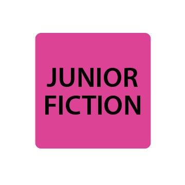 Fluoro Pink Junior Fiction Spine Labels