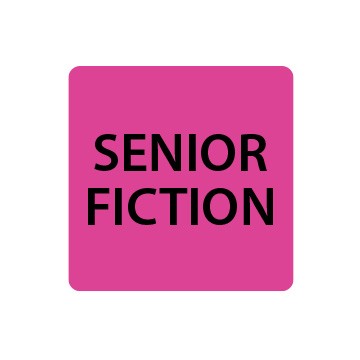 Fluoro Pink Senior Fiction Spine Labels