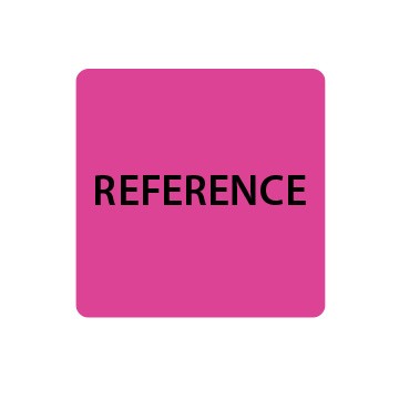 Fluoro Pink Reference Spine Labels
