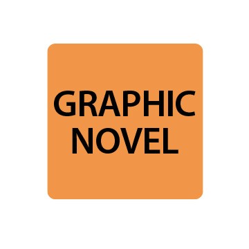 Fluoro Orange Graphic Novel Spine Labels