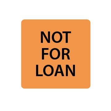 Fluoro Orange Not for Loan Spine Labels