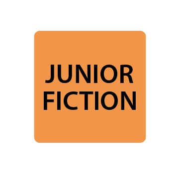 Fluoro Orange Junior Fiction Spine Labels