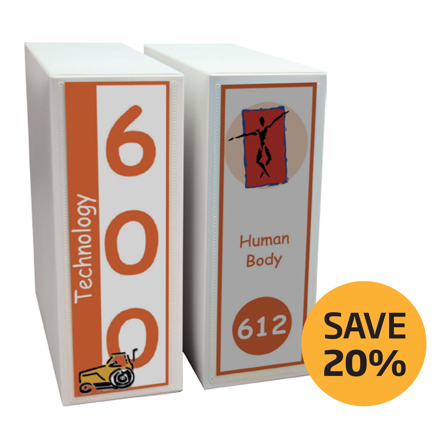 Expanded Non Fiction Shelf Divider Starter Pack