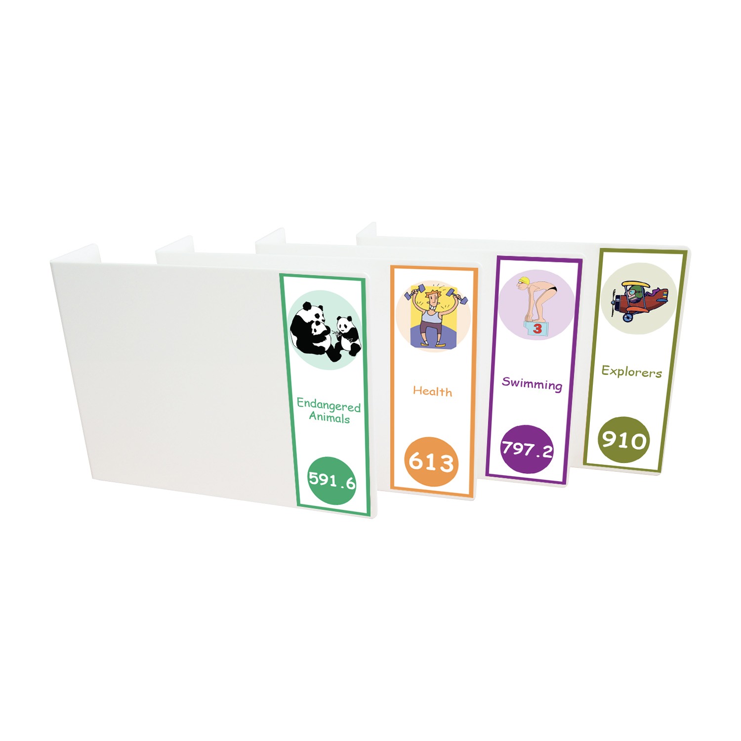 Expanded Non Fiction Acrylic Collection Divider Pack Set 4 (double-sided)