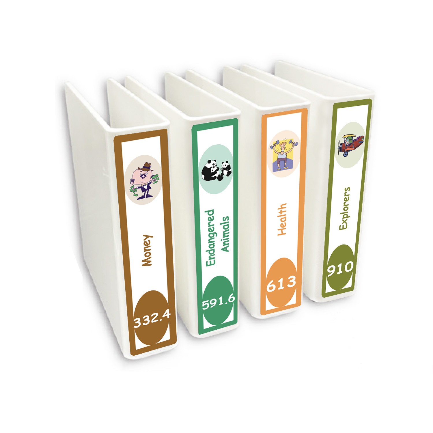 Expanded Non Fiction Slimline Divider Pack Set 4 250mm x 250mm