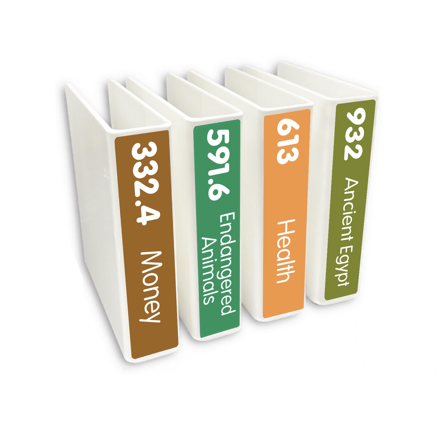 Expanded Non Fiction Slimline Divider Pack Set 4 250mm x 250mm (Text only)