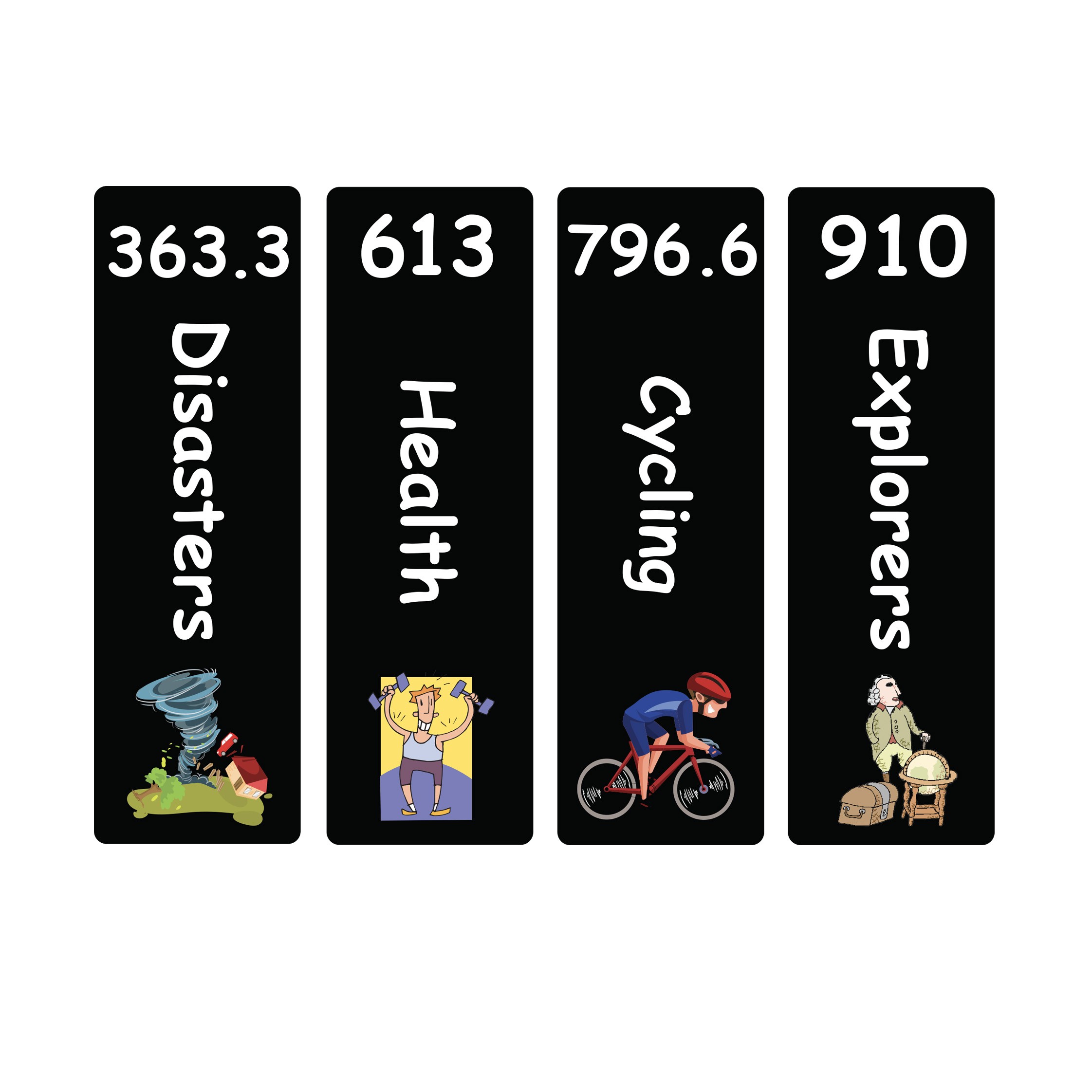 Junior Expanded Non Fiction Sticky Back Signs Set 4 Design 5