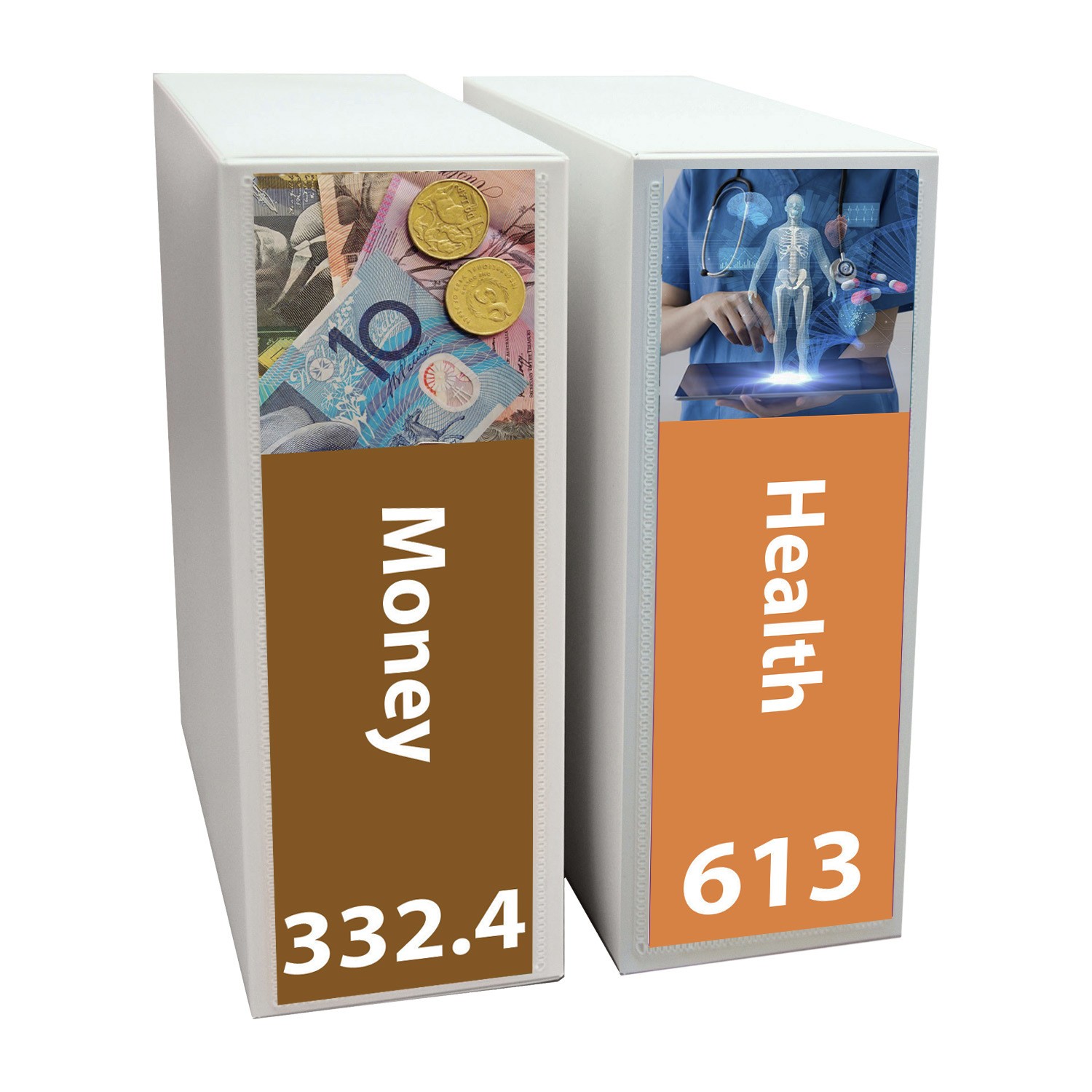 Senior Expanded Non Fiction Shelf Divider Pack Set 4 200mm