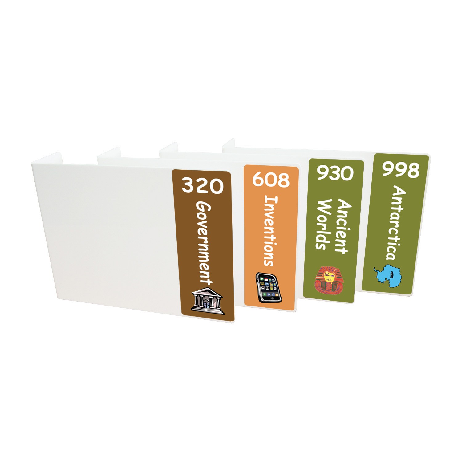 Junior Expanded Non Fiction Acrylic Collection Divider Pack Set 2 (single-sided)