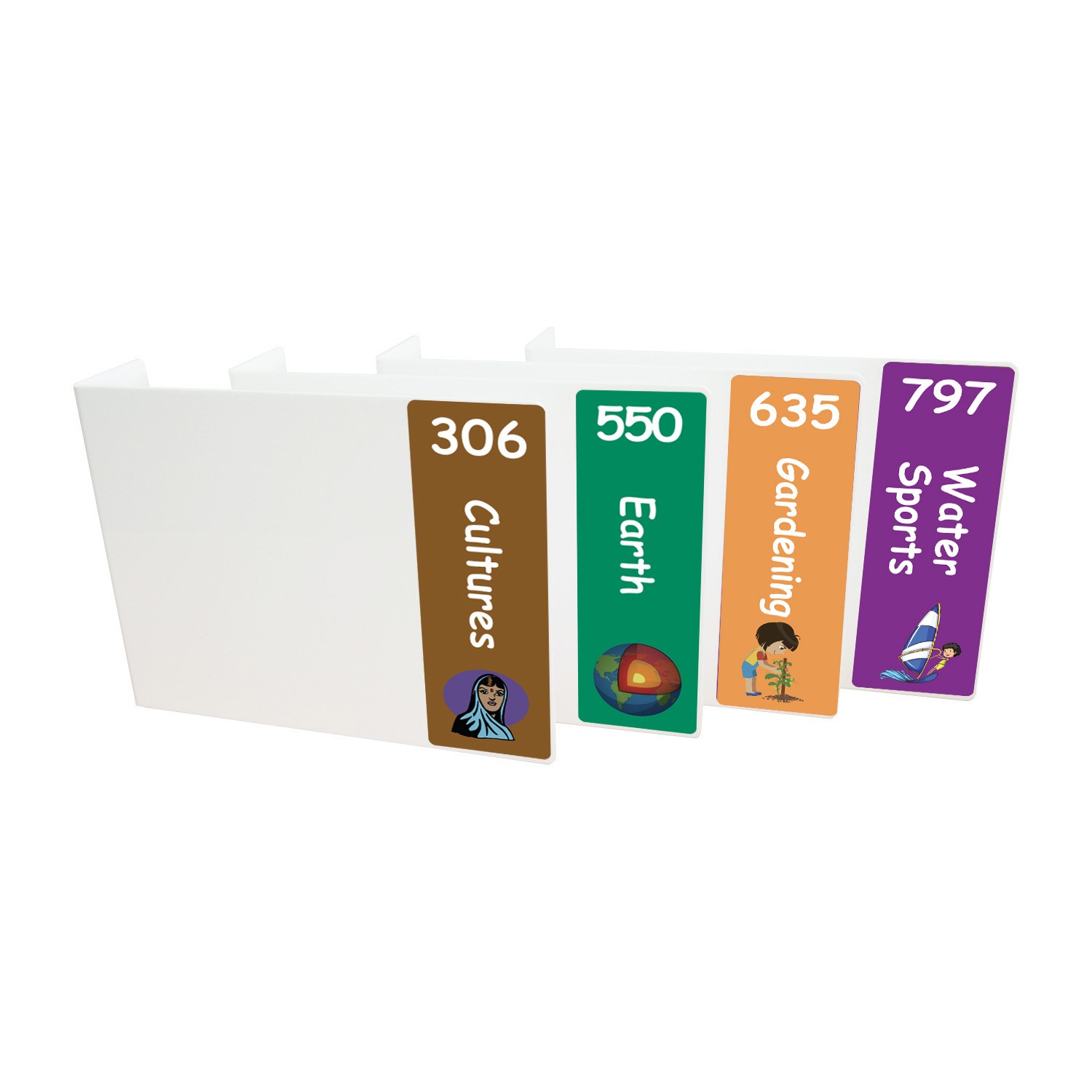 Junior Expanded Non Fiction Acrylic Collection Divider Pack Set 3 (double-sided)