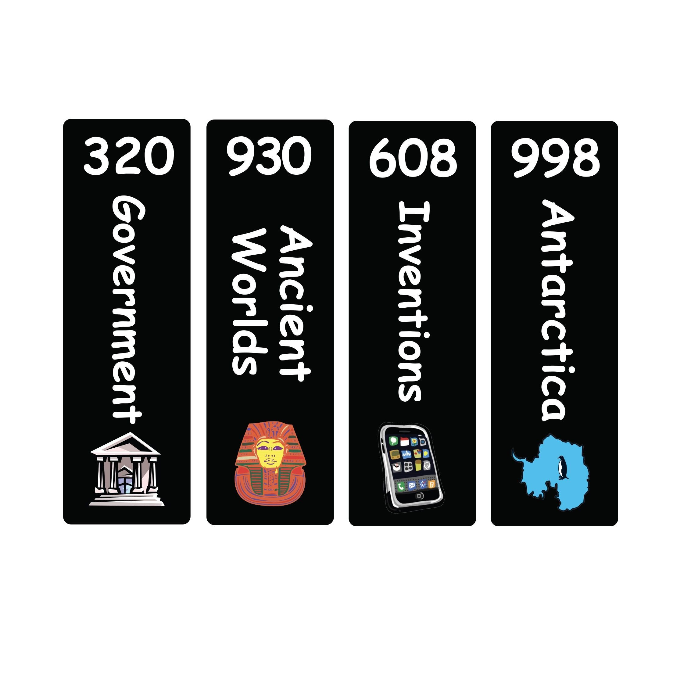 Junior Expanded Non Fiction Sticky Back Signs Set 2 Design 5