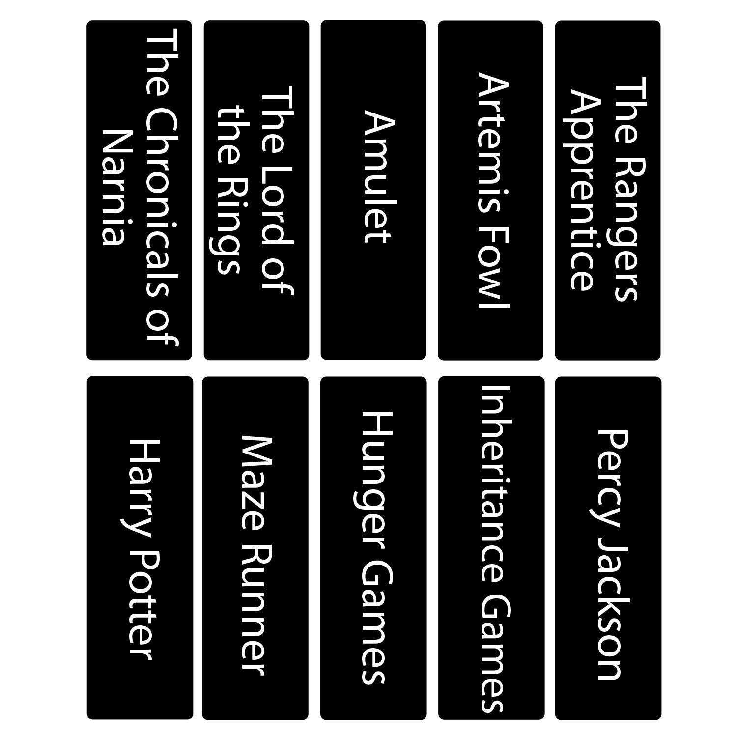 Senior Series Set 1 Text Only Sticky Back Signs