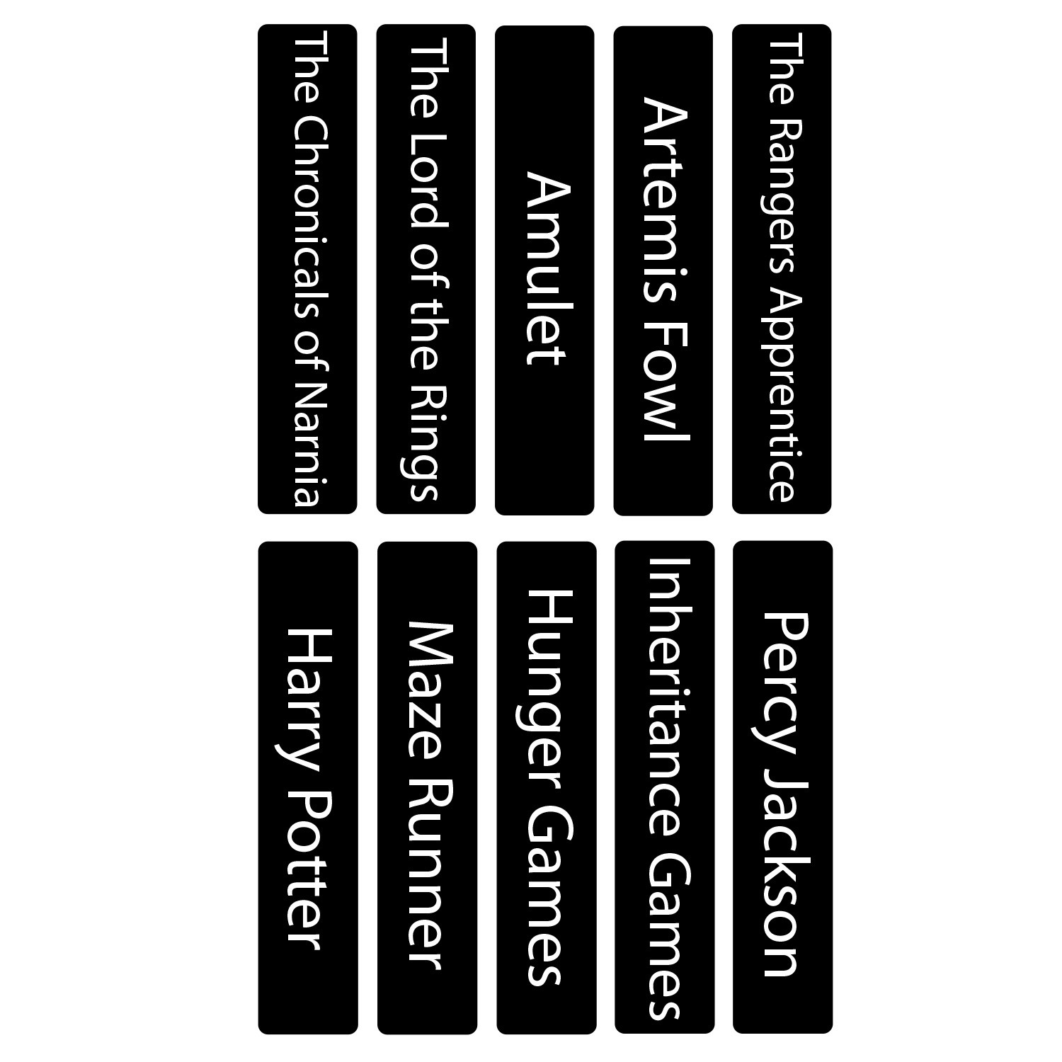 Senior Series Set 1 Text Only Slimline Divider Pack 250mm