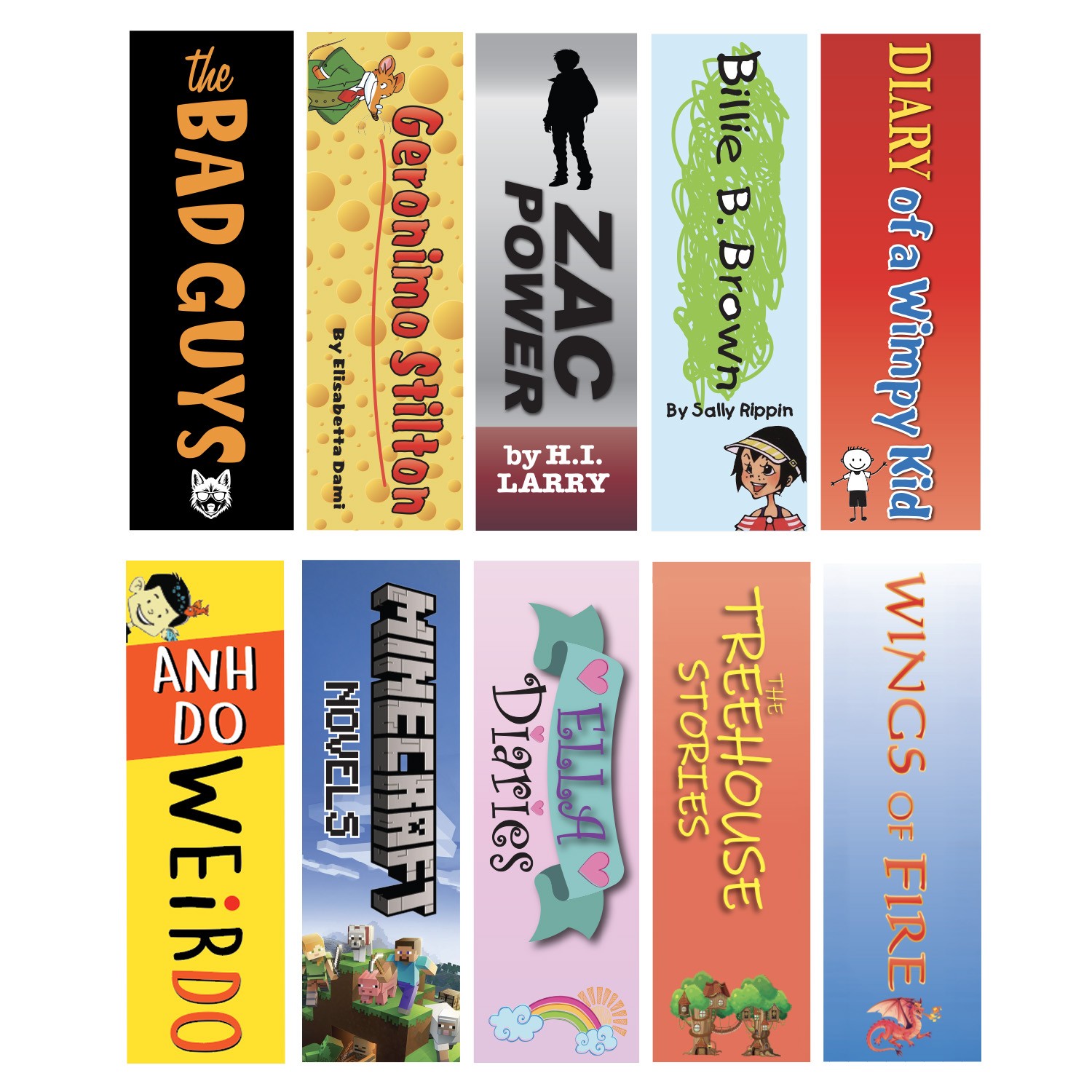 Junior Series Set 1 Acrylic Collection Divider Pack (double-sided)