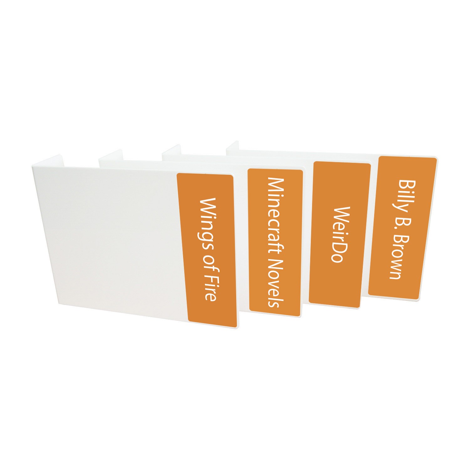 Junior Series Set 1 Text Only Acrylic Collection Divider Pack