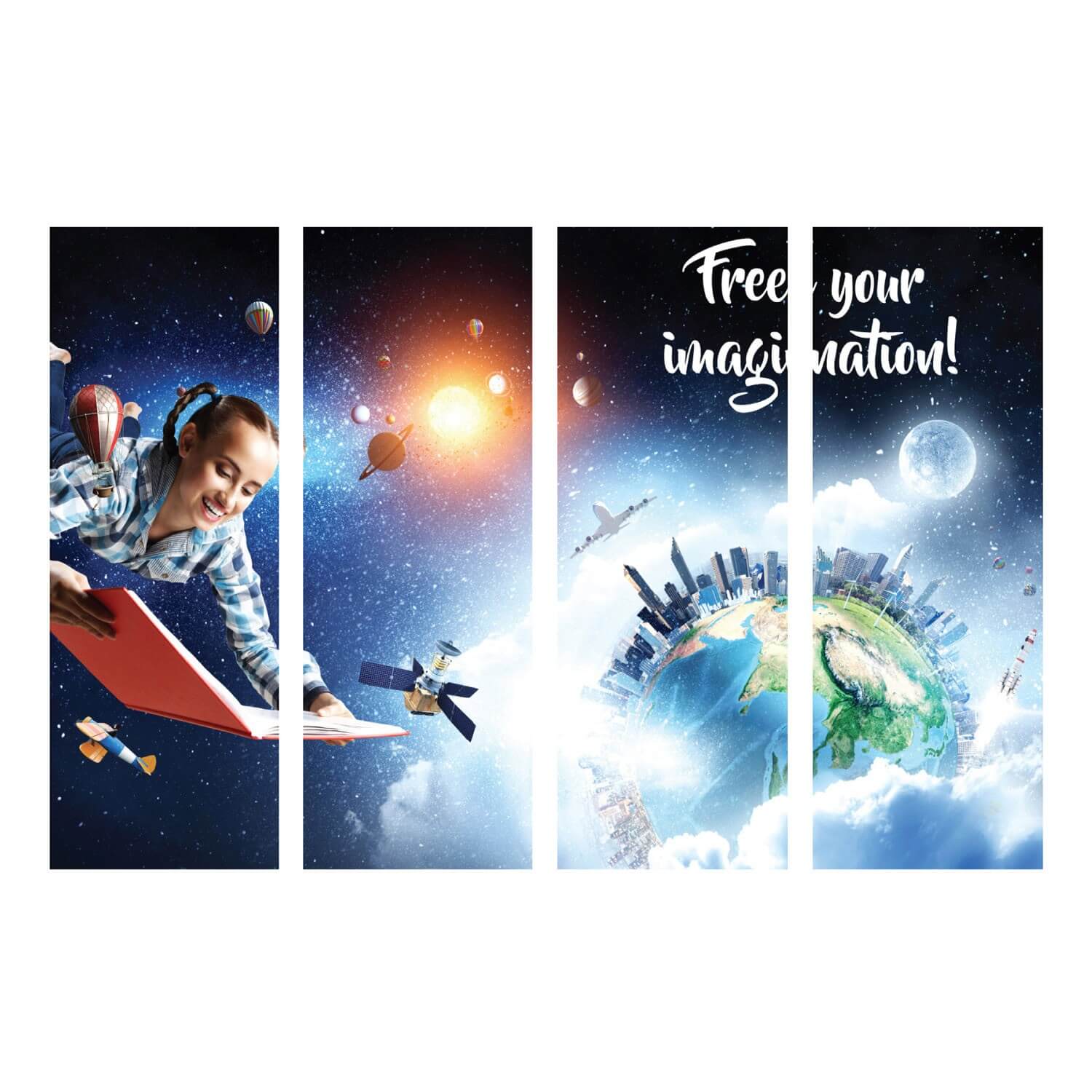 Free your Imagination Wall Mural (Semi-Permanent)