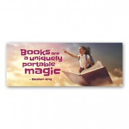 Books Are A Uniquely Portable Magic Wall Graphic