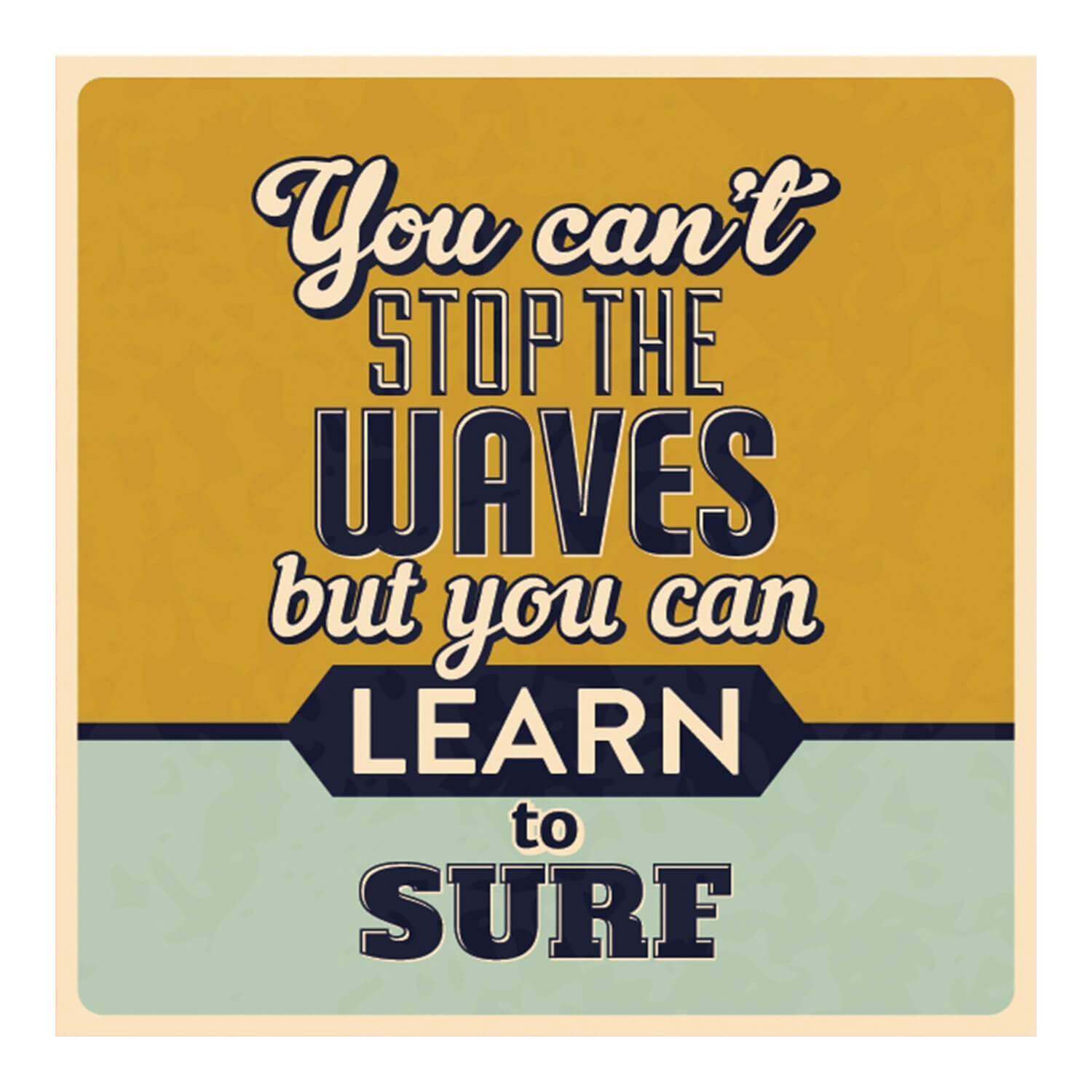 Learn To Surf Wall Graphic Sticker