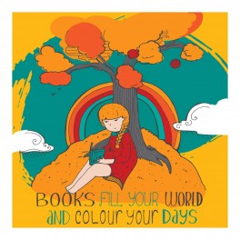 Books Fill Your World Wall Graphic Sticker