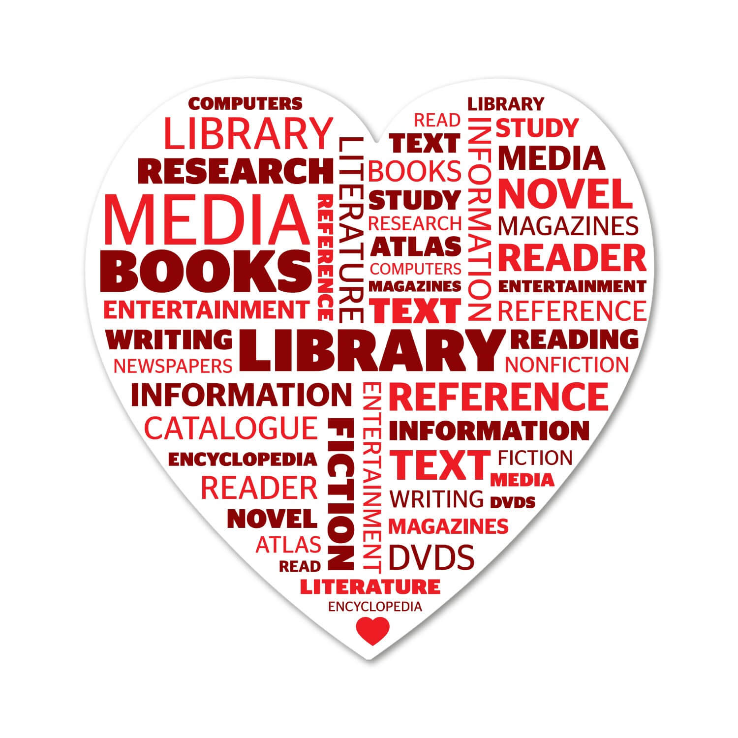 Love your Library Wordle Wall Graphic