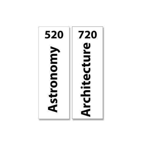 Senior Expanded Non Fiction Vinyl Signs Set 2 Design 2