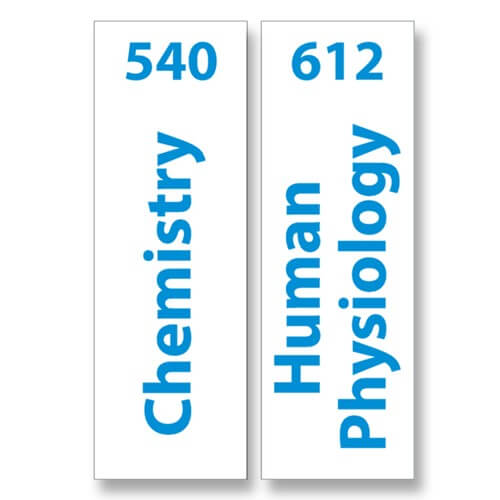 Senior Expanded Non Fiction Vinyl Signs Set 1 Design 2