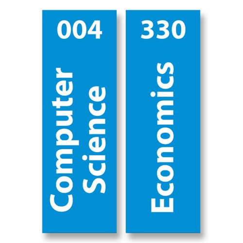 Senior Expanded Non Fiction Vinyl Signs Set 1 Design 1