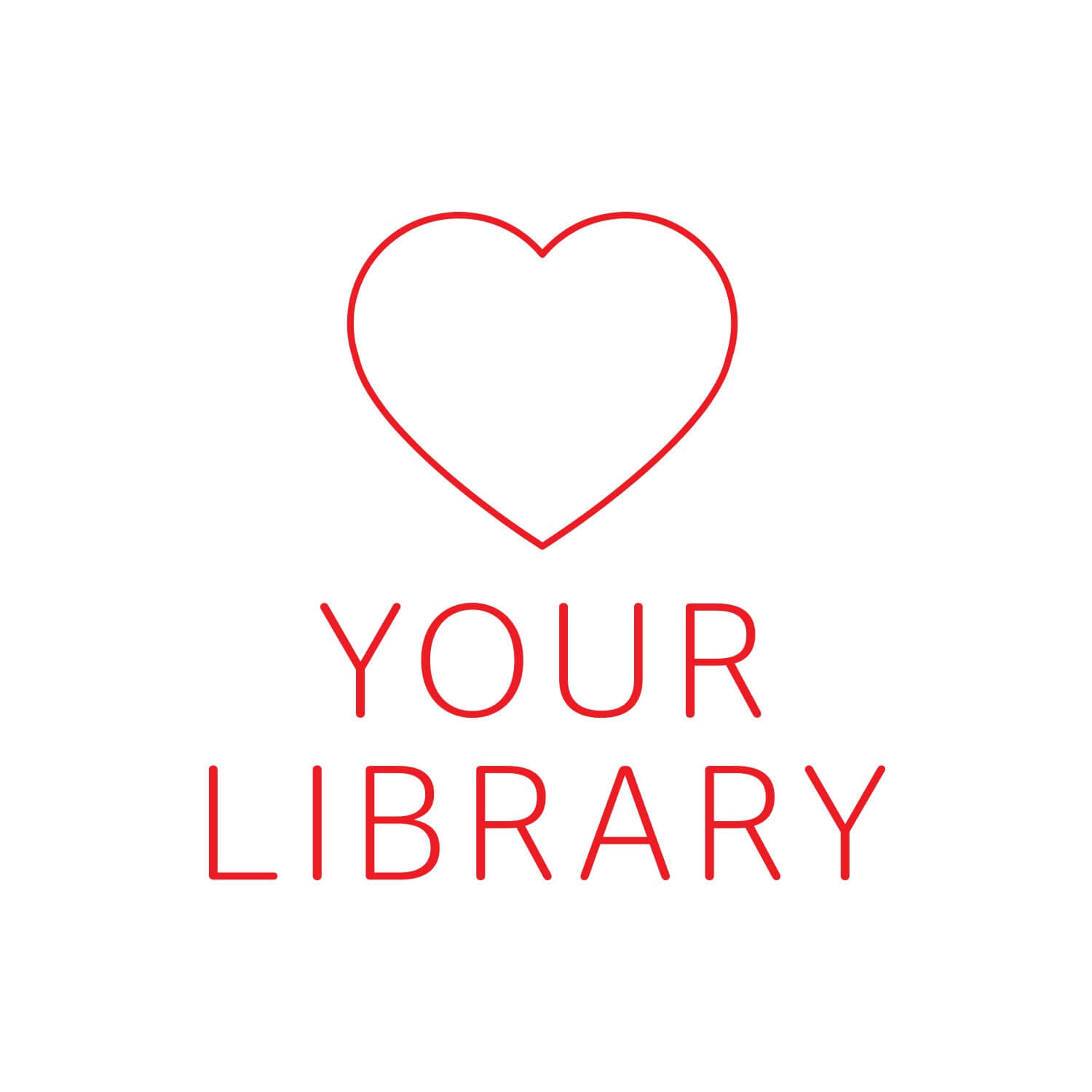 Love Your Library Word Wall Vinyl Lettering (Reverse)