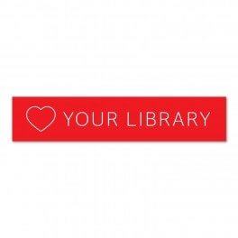 Love Your Library Indoor Banner 295mm x 1200mm