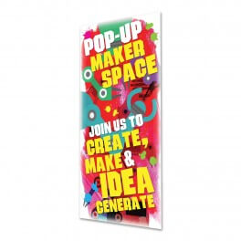 Pop Up Makerspace Door Graphic