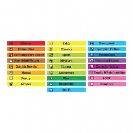 Senior Genre Shelf Labels 22mm