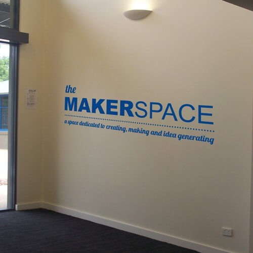 The Makerspace Vinyl Lettering (Large)