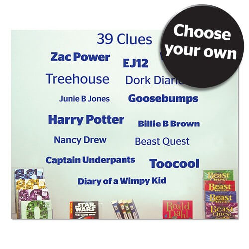 Popular Series Word Wall Vinyl Lettering 1100mm x 1100mm (Custom Wording)