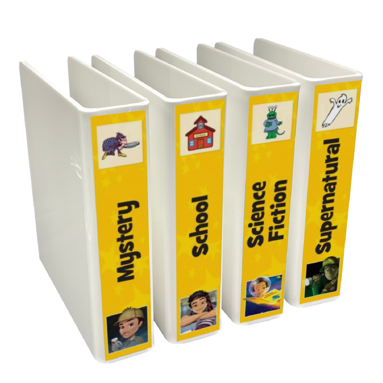 Junior Genre Slimline Sticky Back Signs Set of 16