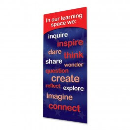 Our Learning Space Door Graphic (Red)
