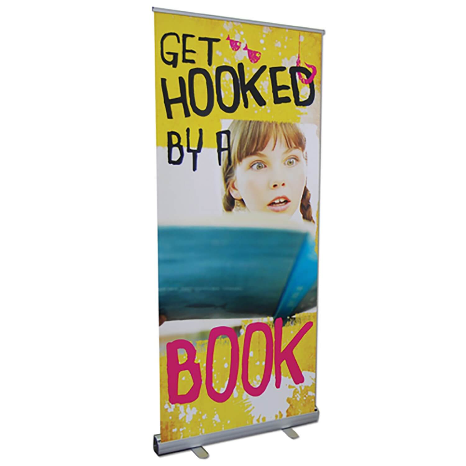 Get Hooked on a Book Roll Up Banner
